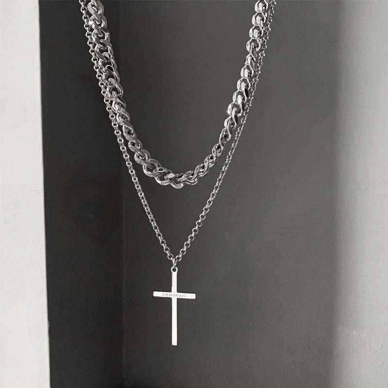 Matthew Cross Multi-layer Necklace