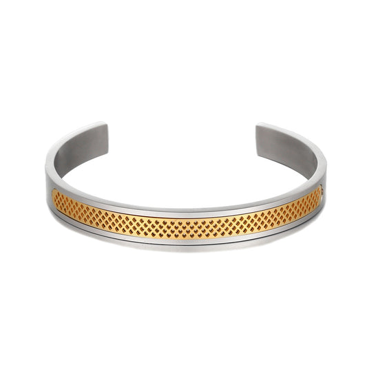 Collins Vintage Mesh Stainless Steel Bangle