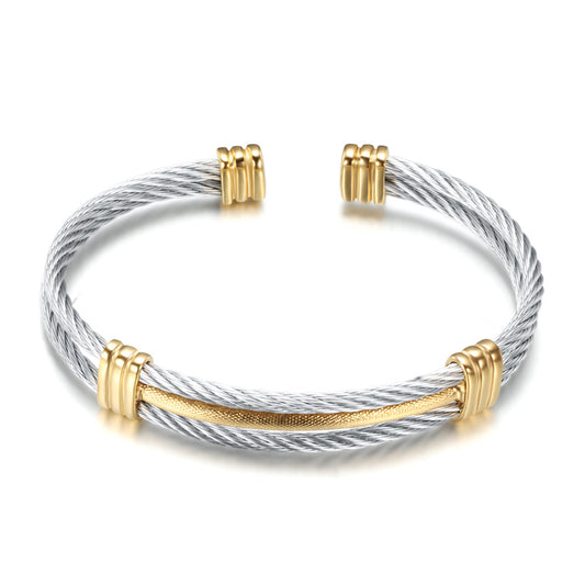 Spring Wire Titanium Steel Bangle