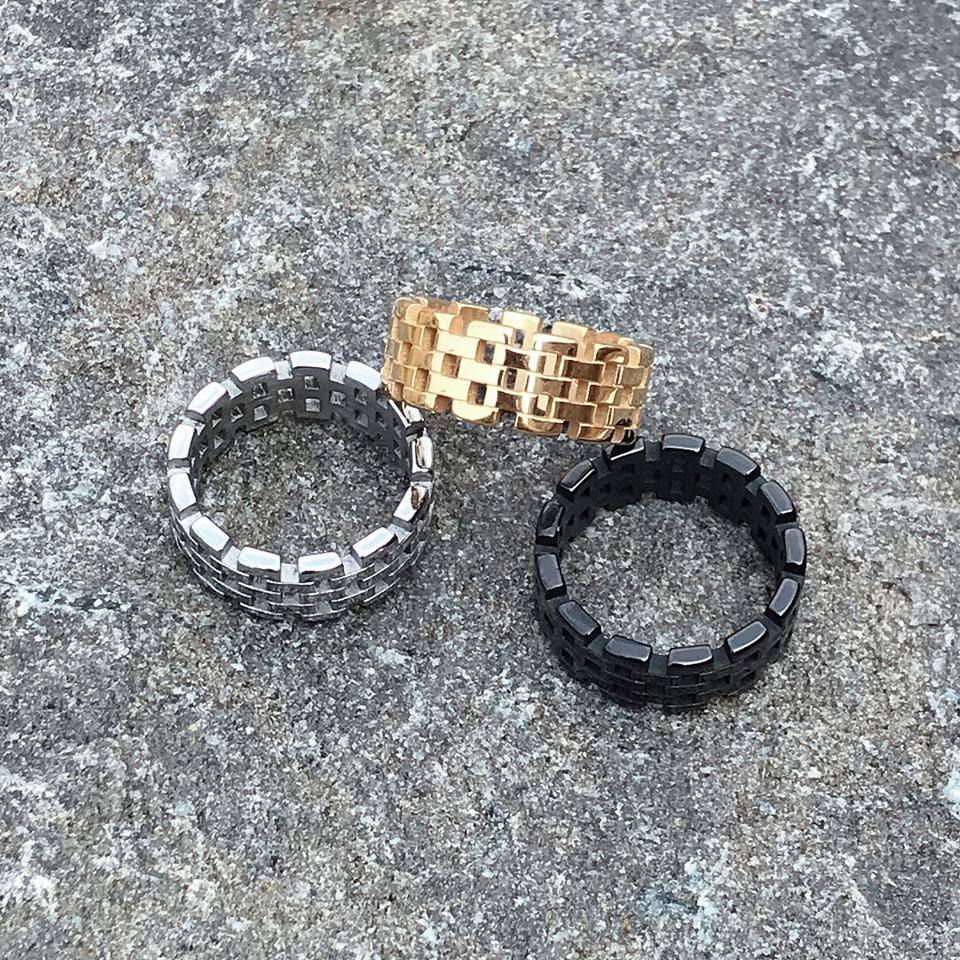 Kinz Mesh Titanium Ring