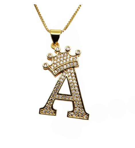 Iced Initial Necklace