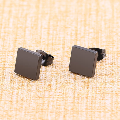 Quadrangle Geometric Ear Studs Earrings