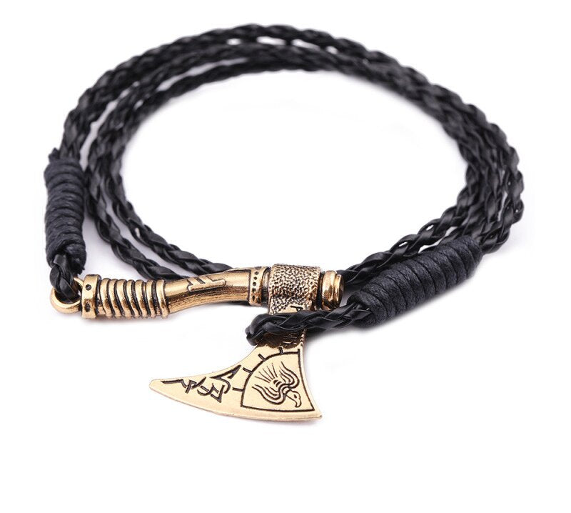 Golden Helm Axe Bracelet