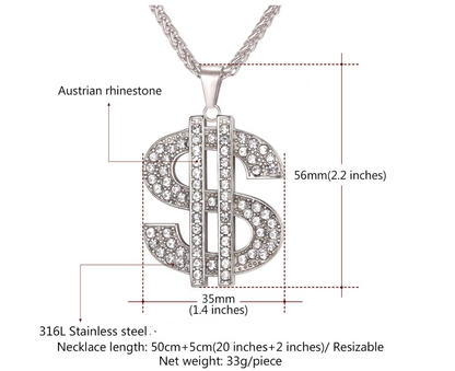 Dollar Sign Necklace