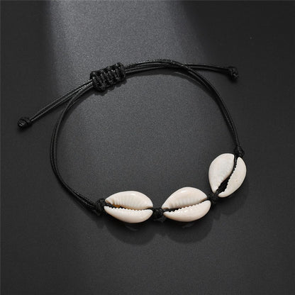 Double Sea Star Rice Bead Anklet