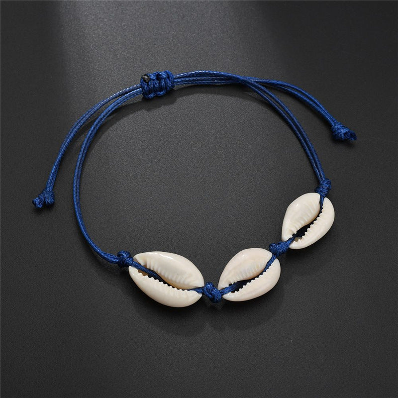 Double Sea Star Rice Bead Anklet