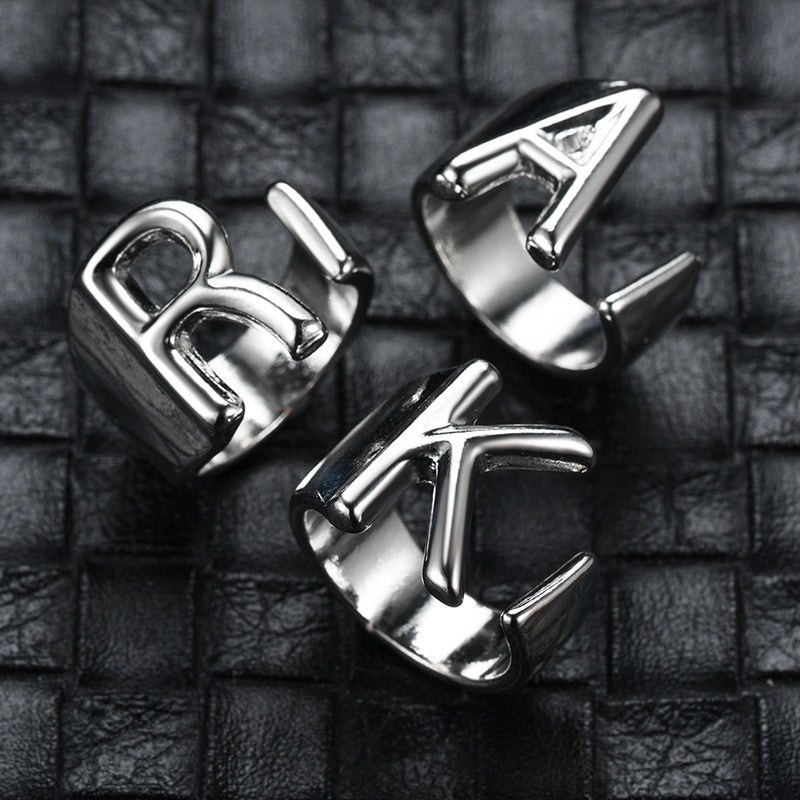 Initials Adjustable Ring