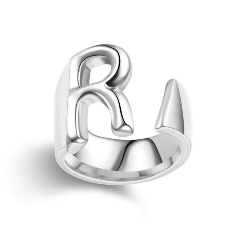 Initials Adjustable Ring