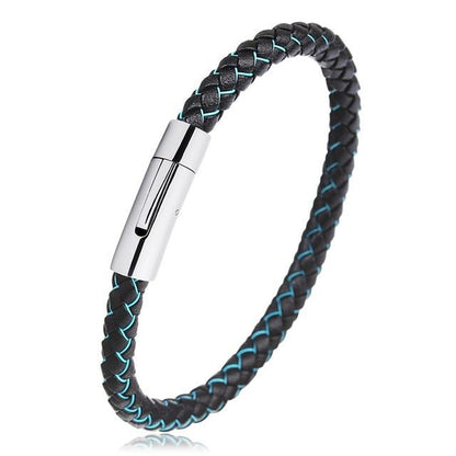 Snake Pattern Genuine Leather Bracelet