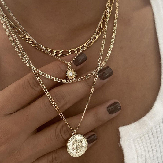 Chunky Golden Layered Necklace