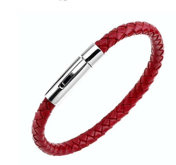 Snake Pattern Genuine Leather Bracelet