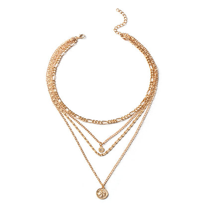 Chunky Golden Layered Necklace