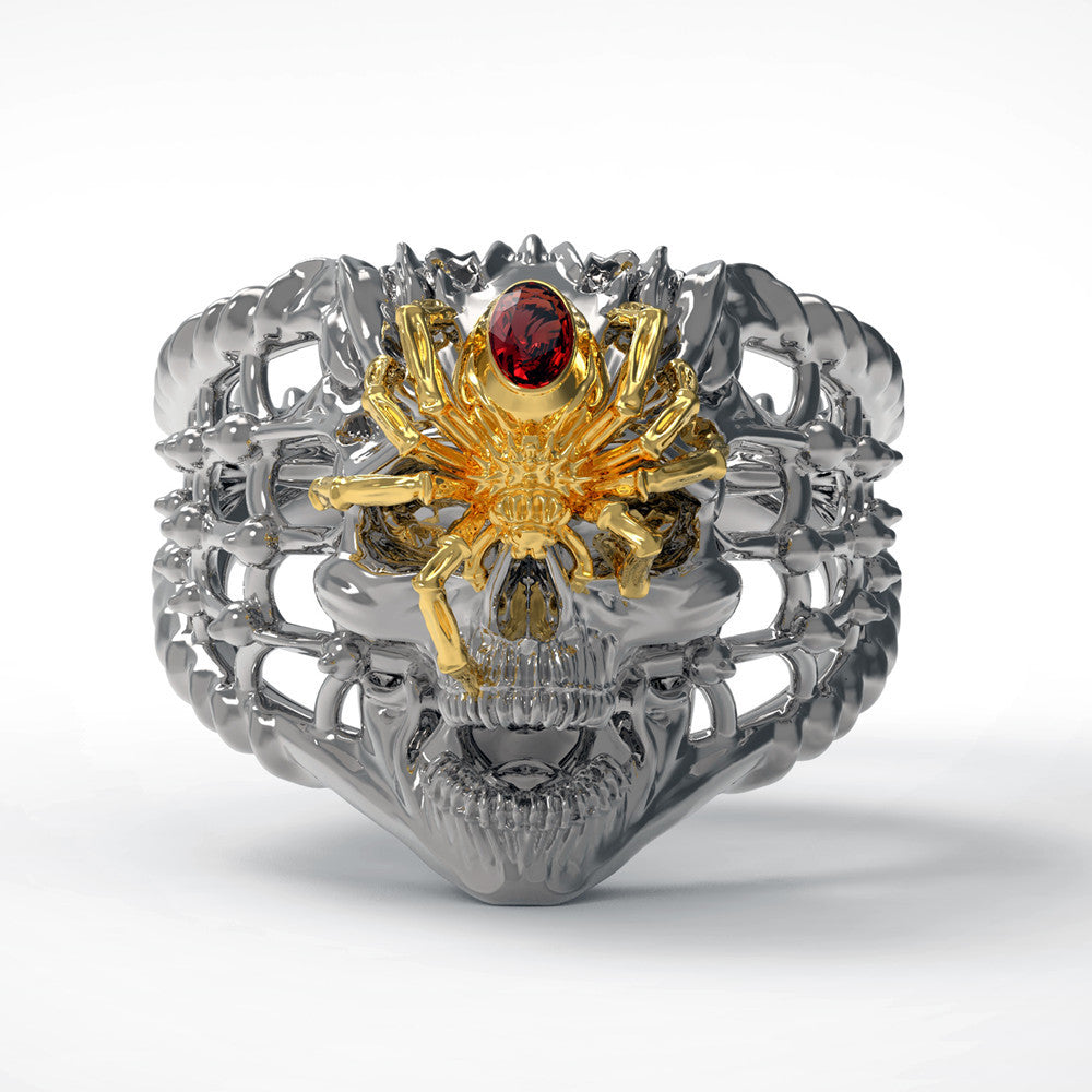 Retro Skull Men Domineering Ring