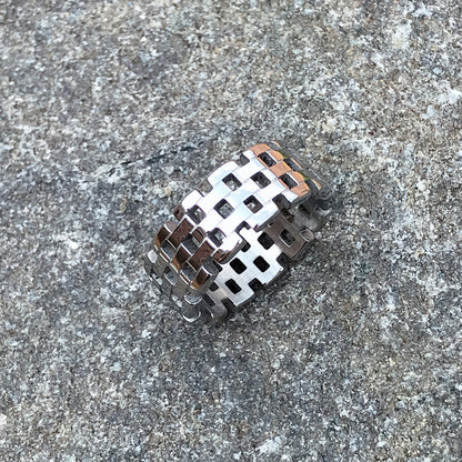 Kinz Mesh Titanium Ring