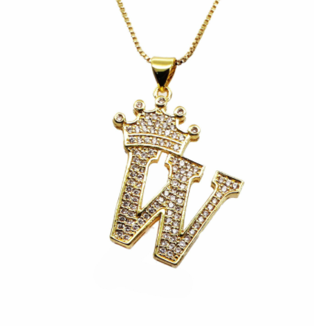 Iced Initial Necklace