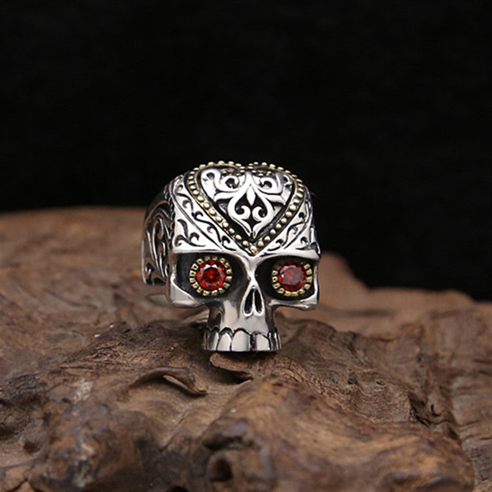 Retro Skull Men Domineering Ring