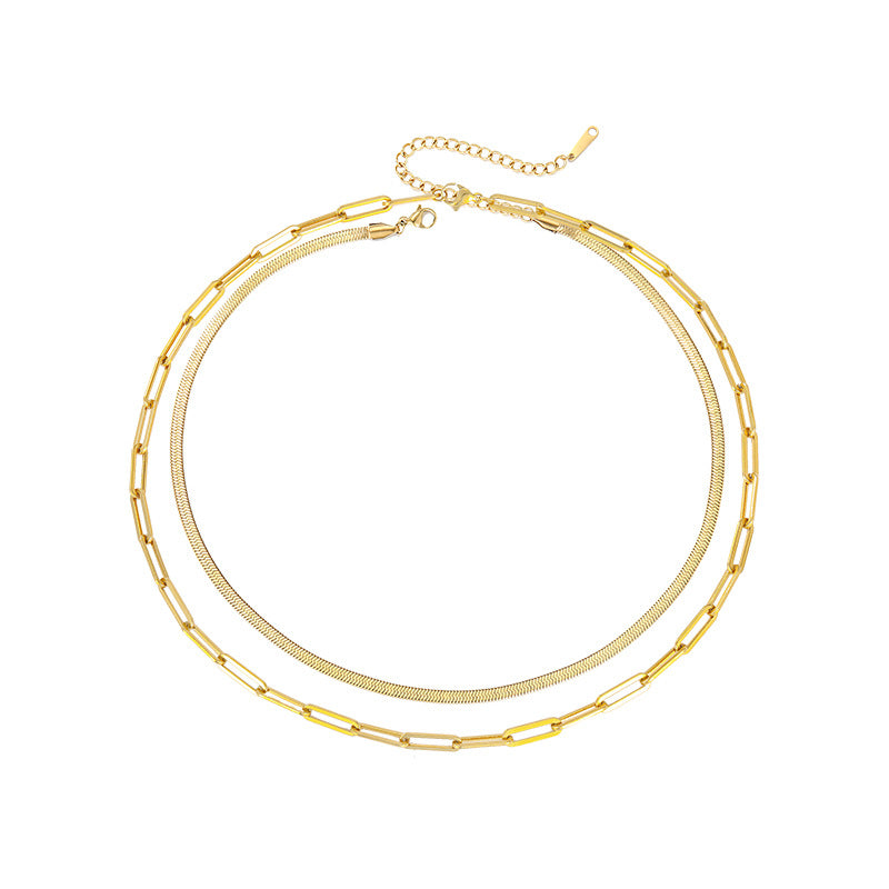 Alicia Simple Layered Necklace