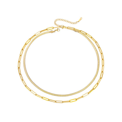 Alicia Simple Layered Necklace