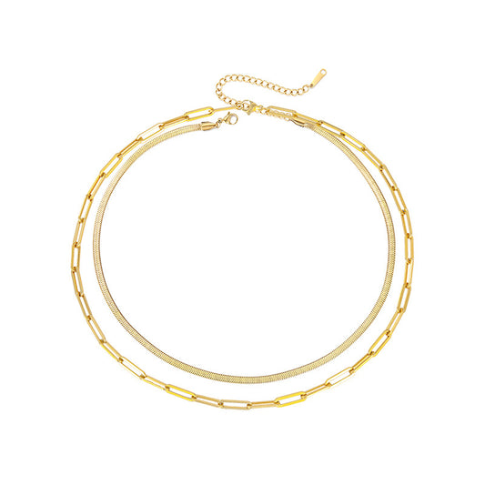Alicia Simple Layered Necklace
