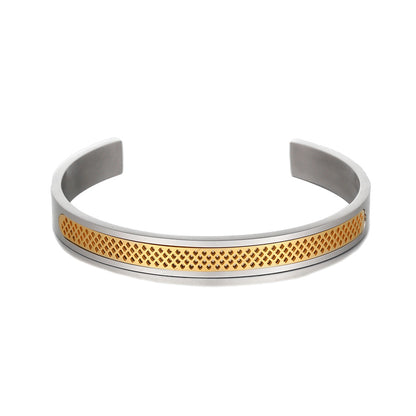 Collins Vintage Mesh Stainless Steel Bangle Bracelet