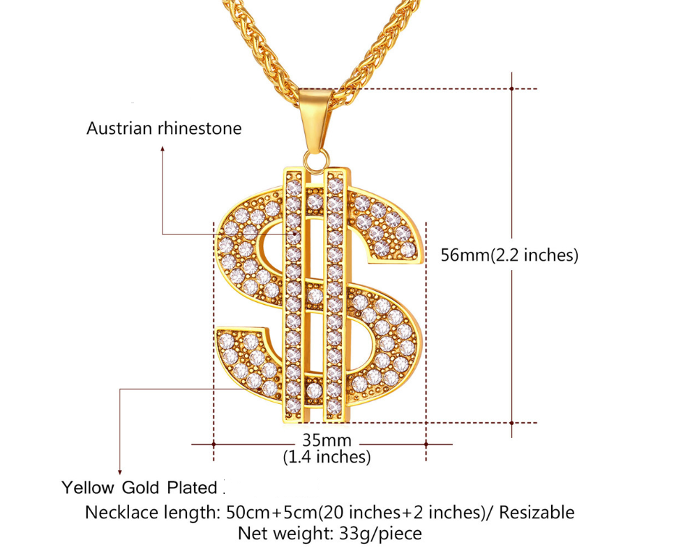 Dollar Sign Necklace