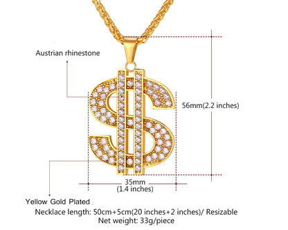 Dollar Sign Necklace