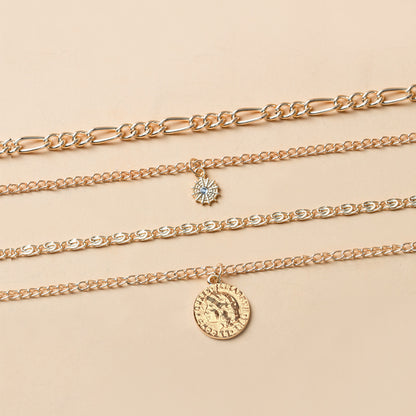 Chunky Golden Layered Necklace