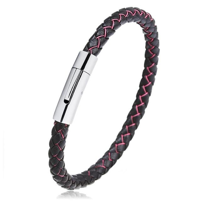 Snake Pattern Genuine Leather Bracelet