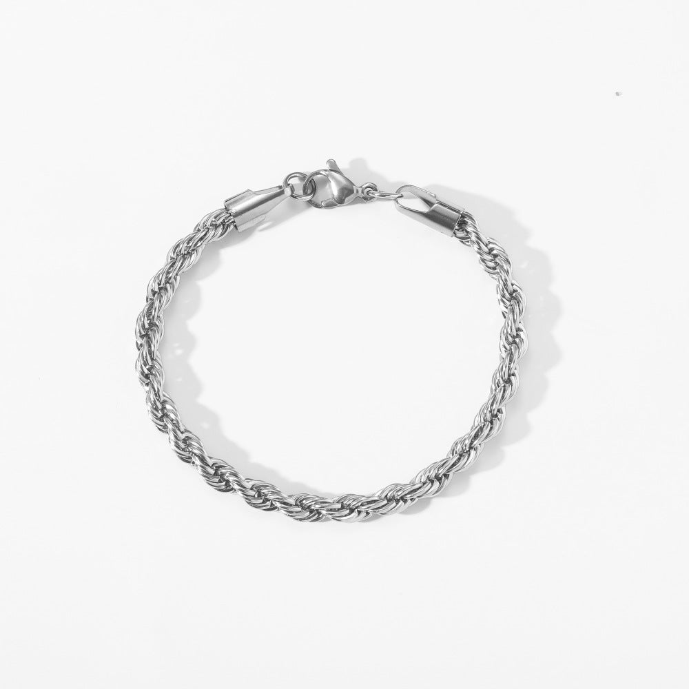 Twisted Rope Chain Bracelet