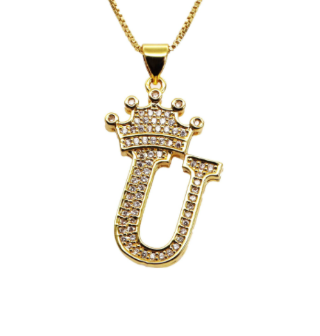 Iced Initial Necklace