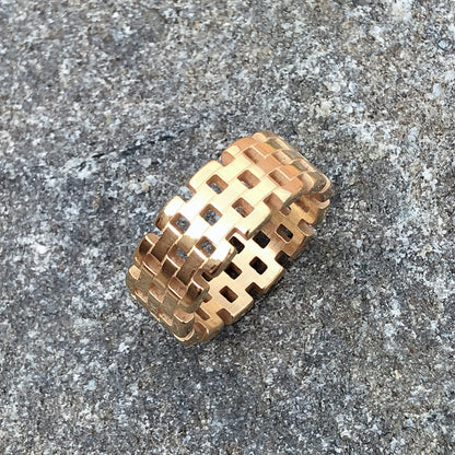 Kinz Mesh Titanium Ring