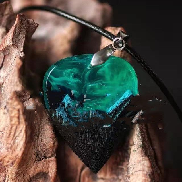 49% OFF - Northern Lights Guitar Pick Necklace