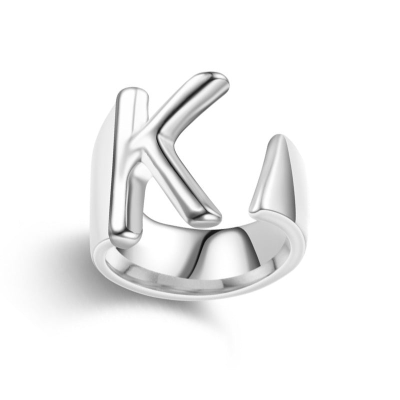 Initials Adjustable Ring