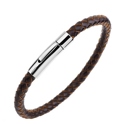 Snake Pattern Genuine Leather Bracelet