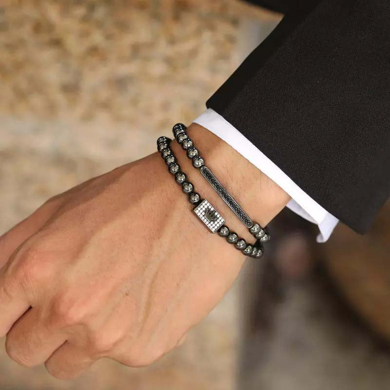 Charm Long Tube Men Bracelet