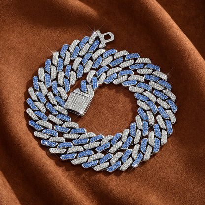 Rhinestone Cuban Link Chain Necklace