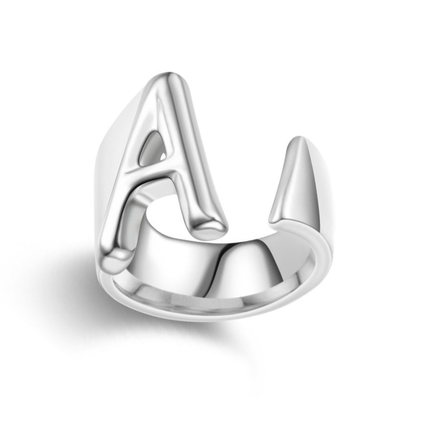 Initials Adjustable Ring