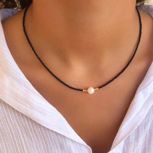 PearlPrism™ Freshwater Pearl Necklace (4 Color Options)