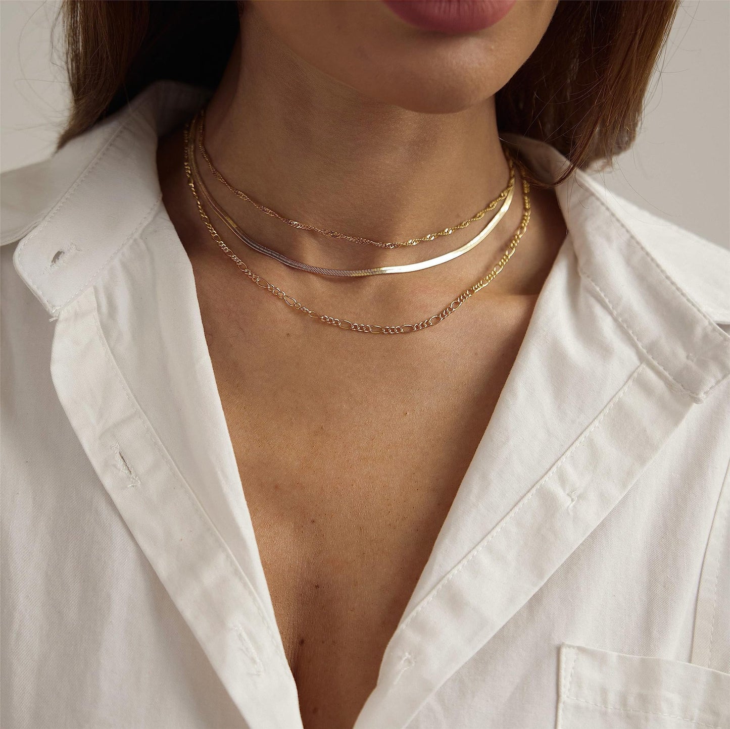 Snakebone Exquisite Layered Necklace