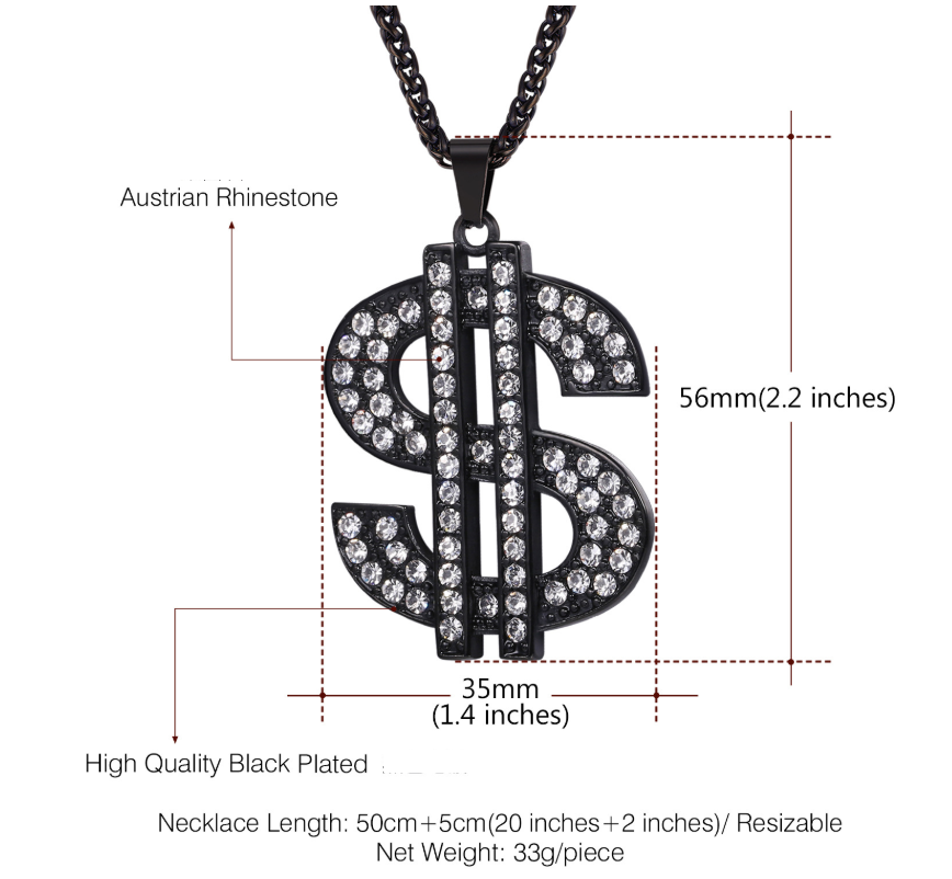 Dollar Sign Necklace