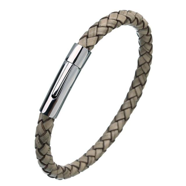 Snake Pattern Genuine Leather Bracelet