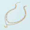 Two-Piece Necklace Elephant Layered Necklace