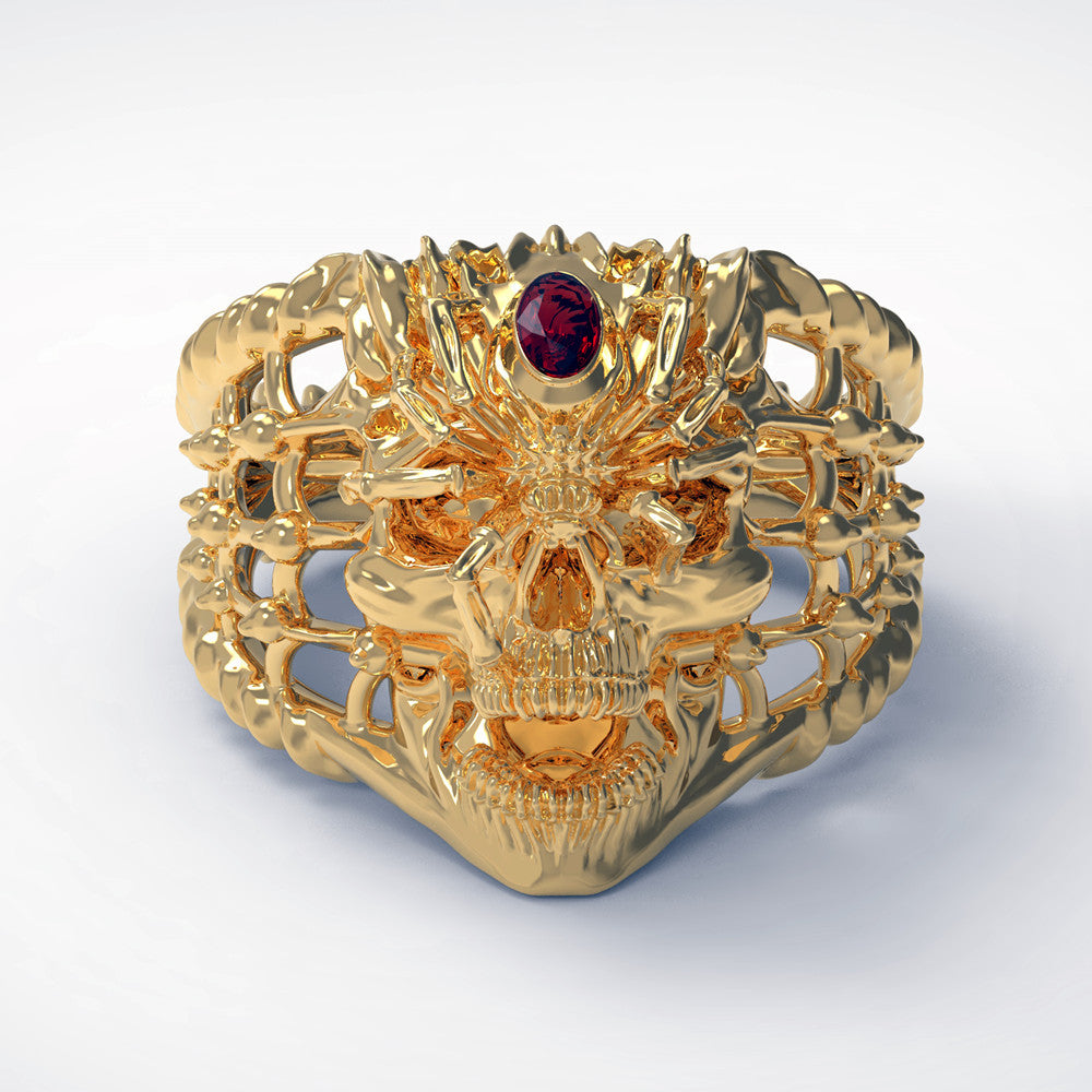 Retro Skull Men Domineering Ring