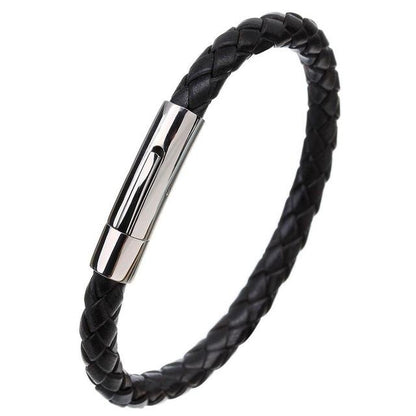 Snake Pattern Genuine Leather Bracelet