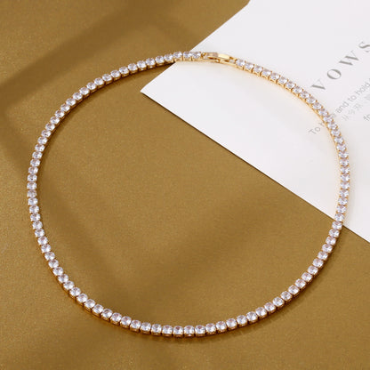 BONI™ Zirconia Tennis Chain Necklace + Free Matching Bracelet