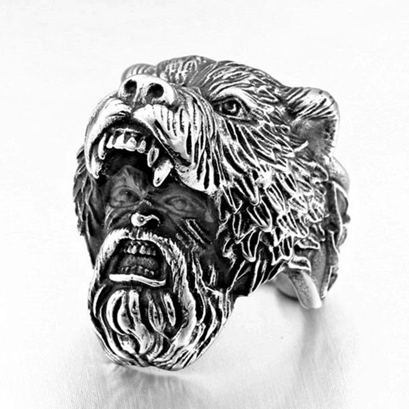 Retro Skull Men Domineering Ring