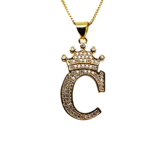 Iced Initial Necklace