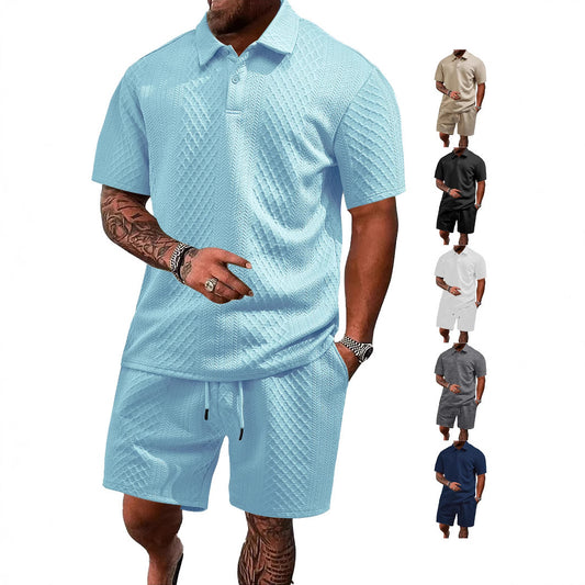 Traje fino de manga corta con diseño 2 en 1 Santino