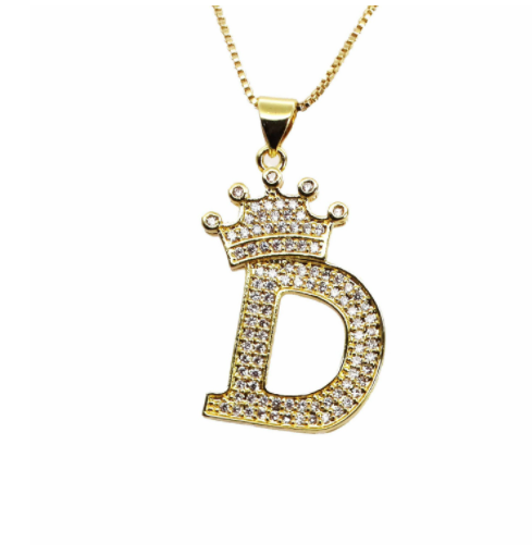 Iced Initial Necklace