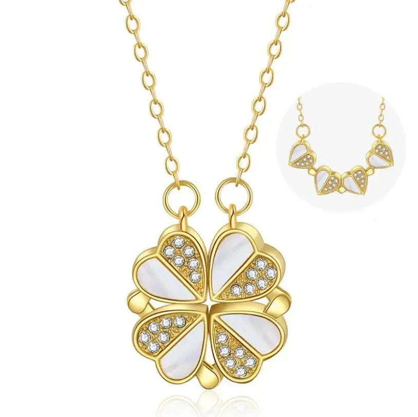 Luxury Four Leaf Clover Pendant Necklace